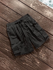 Fashion Cargo Charcoal Grey Utility Swim Shorts - Image 6 of 11