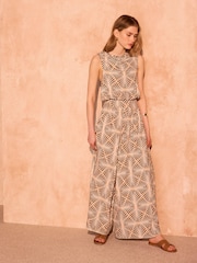 Mint Velvet Geo Print Jumpsuit - Imagen 6 de 8