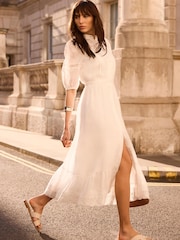 Mint Velvet Ramie Midi Dress - 8суретінің 3 суреті