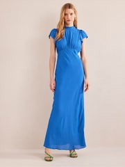 Boden Blue Tie Back Detail Maxi Dress - Image 3 of 8