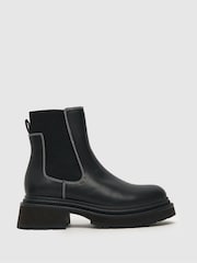 Schuh Alivia Chunky Black Chelsea Boots - Image 1 of 4