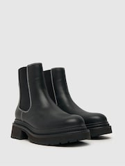 Schuh Alivia Chunky Black Chelsea Boots - Image 2 of 4