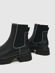 Schuh Alivia Chunky Black Chelsea Boots - Image 3 of 4