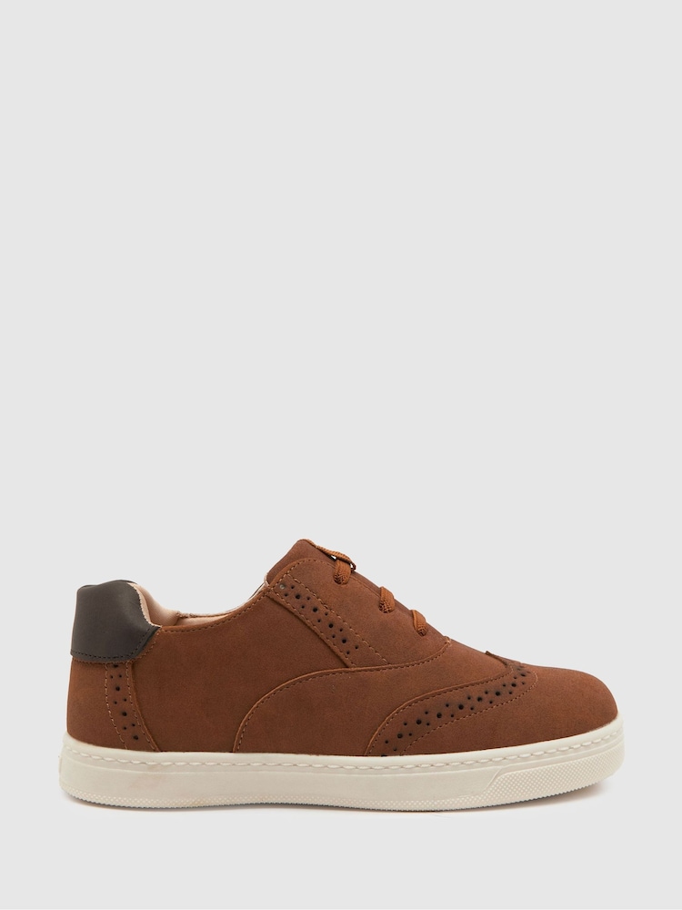 Schuh Latch Brogue Junior Shoes - Image 1 of 4 Schuh Latch Brogue Junior Shoes - Image 1 of 4