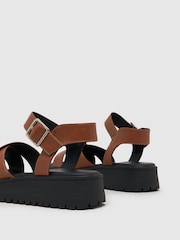 Schuh Wide Fit Tera Cross-Strap Sandals - Image 4 of 4