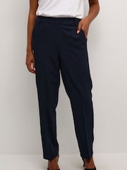 Kaffe Sakura Elastic Waist Black Trousers - Image 1 of 6