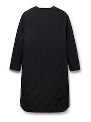 Another Sunday Reversible Longline Padded Coat In Leopard Print And Black - Image 7 of 8