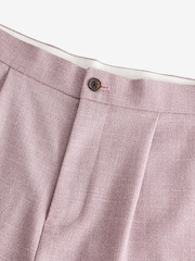Pink Slim Tapered Textured Side Adjuster Trousers - Image 6 of 8