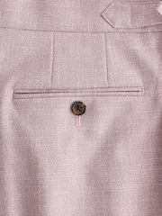 Pink Slim Tapered Textured Side Adjuster Trousers - Image 7 of 8