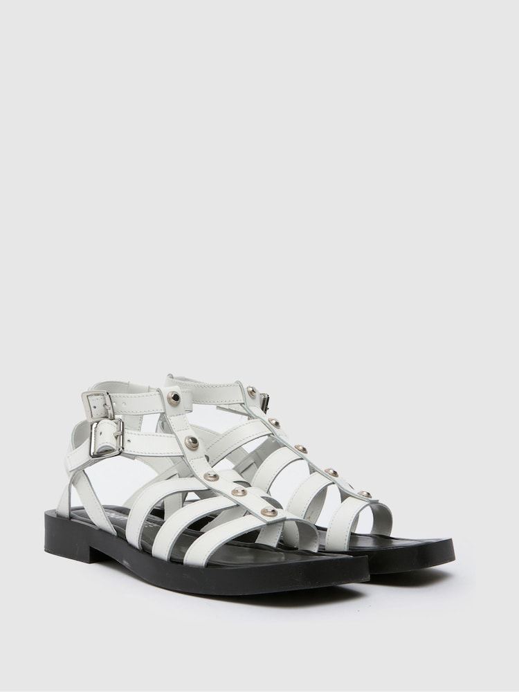 Schuh Tempeny Leather Studded Sandals - Image 2 of 4