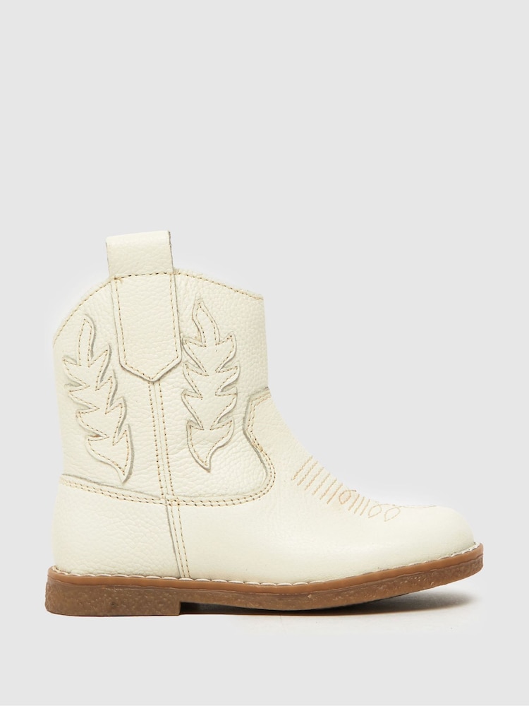 Schuh Cowgirl Western White Boots - Image 1 of 4