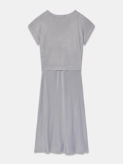 Mint Velvet Silver Mix Midi Dress - Image 8 of 8
