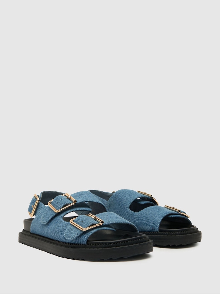 Schuh Talbot Double Buckle Sandals - Image 2 of 4