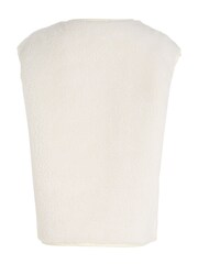 Calvin Klein Jeans Cream Sherpa Vest - Image 5 of 6