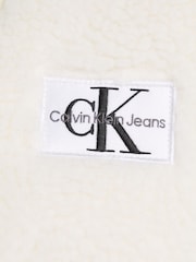 Calvin Klein Jeans Cream Sherpa Vest - Image 6 of 6