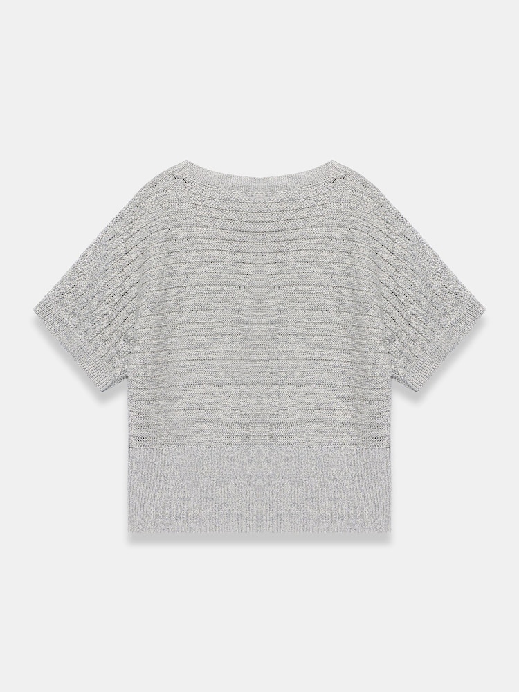 Mint Velvet Silver Knit Top - Image 8 of 8 Mint Velvet Silver Knit Top - Image 8 of 8