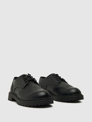 Schuh Lotus Brogue Lace-Up Black Shoes - Image 2 of 4