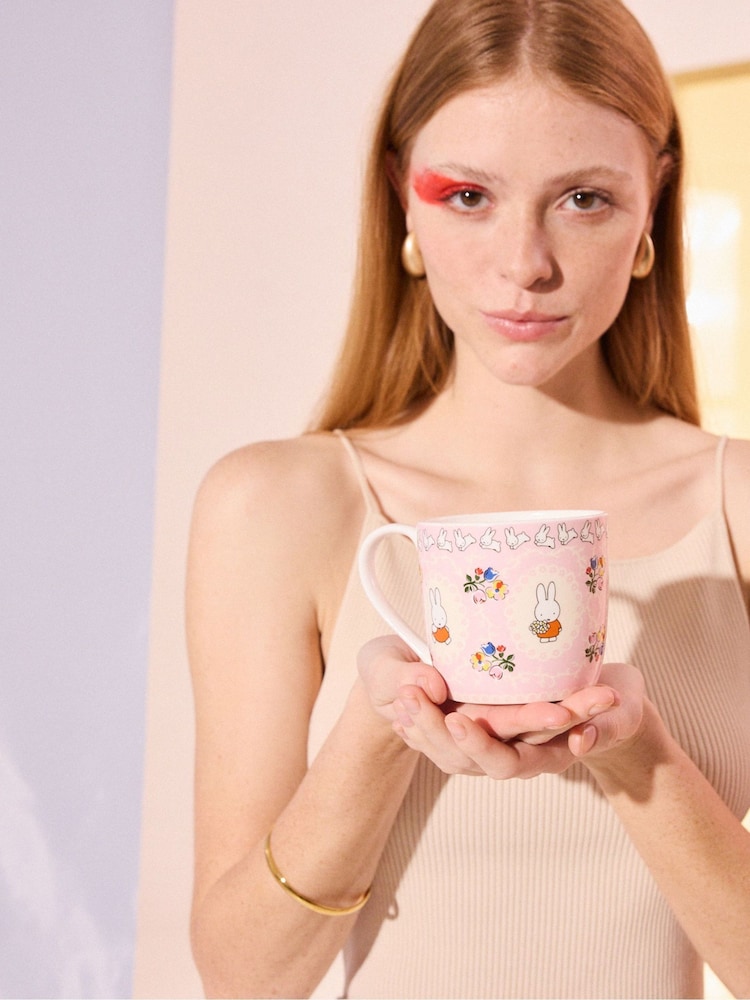 Cath Kidston Pink Miffy Frames Fine China Mug - Image 1 of 8