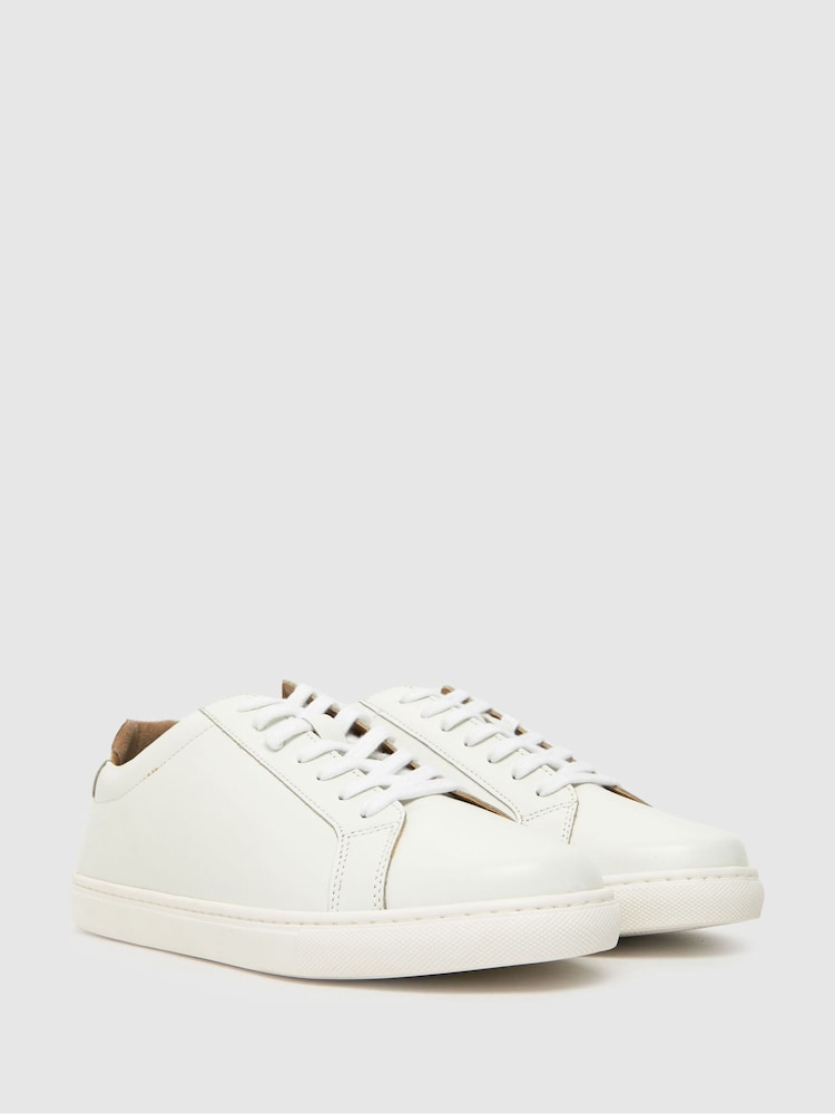 Schuh Wayne Leather Trainers - Image 2 of 4