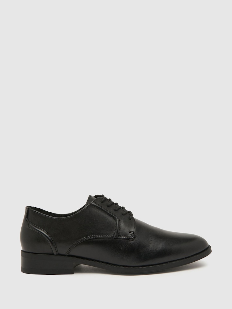 črna - Schuh Reilly Usnjeni čevlji s čipkami - Slika 1 iz 4