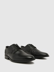 črna - Schuh Reilly Usnjeni čevlji s čipkami - Slika 2 iz 4