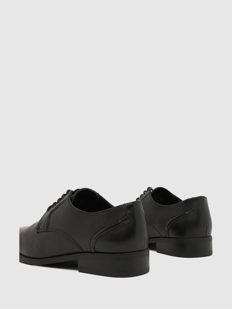 črna - Schuh Reilly Usnjeni čevlji s čipkami - Slika 4 iz 4