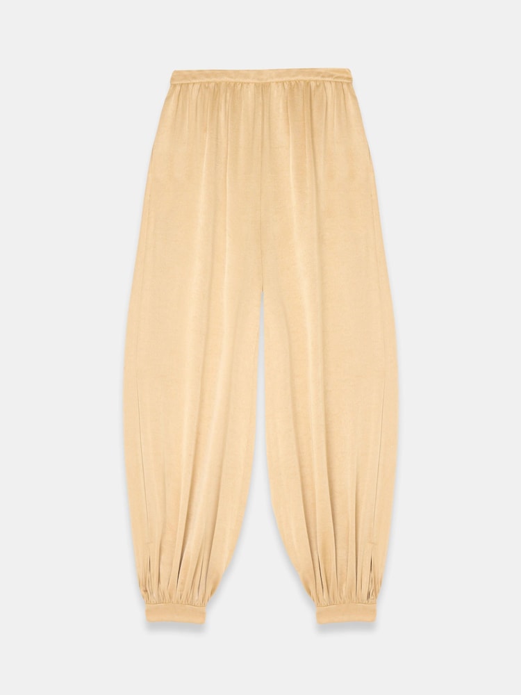Mint Velvet Yellow Satin Balloon Trousers - Image 7 of 7