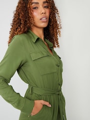 Threadbare Green Utility Cargo Jumpsuit - Image 4 of 4