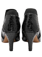 Lotus Black Stiletto Heel Shoe Boots - Image 3 of 4