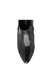 Lotus Black Stiletto Heel Shoe Boots - Image 4 of 4