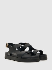 Schwarz - Schuh Tasmin Ledersandalen mit dicker Sohle - Bild 2 von 4