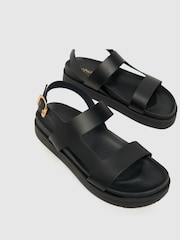 Schwarz - Schuh Tasmin Ledersandalen mit dicker Sohle - Bild 4 von 4