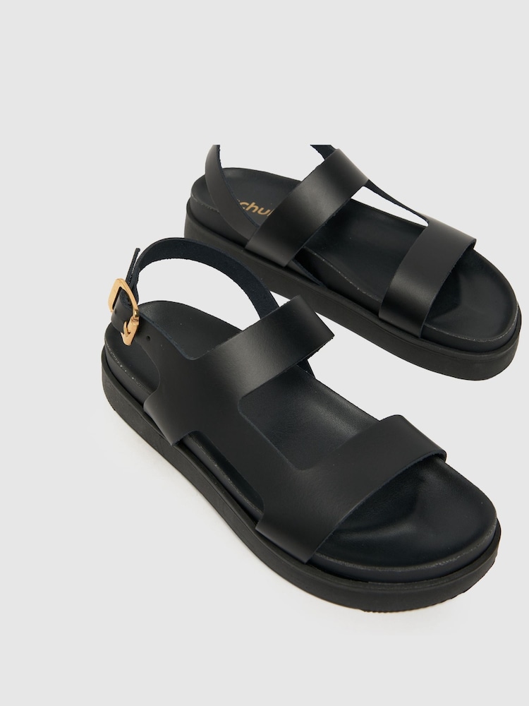 Schwarz - Schuh Tasmin Ledersandalen mit dicker Sohle - Bild 4 von 4