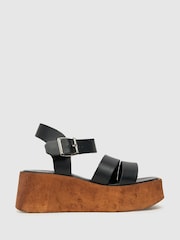 Schuh Viola Cork Wedges - Image 1 of 4