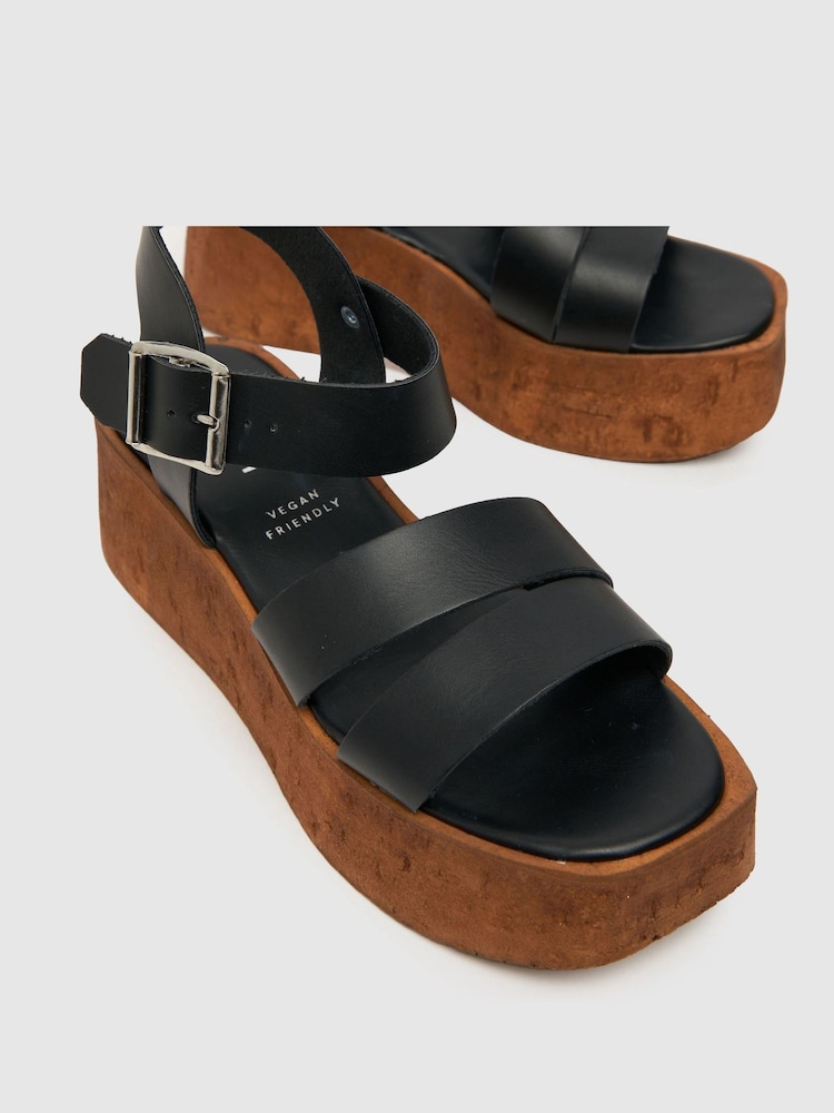 Schuh Viola Cork Wedges - Image 4 of 4