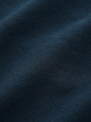 Navy Blue Linen Blend Shorts - Image 8 of 9