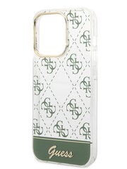 Guess iPhone 14 Pro Max Case - Iml Case Electroplated 4G Pattern Bottom Stripe Script Logo - Image 10 of 12