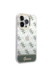 Guess iPhone 14 Pro Max Case - Iml Case Electroplated 4G Pattern Bottom Stripe Script Logo - Image 2 of 12