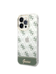 Guess iPhone 14 Pro Max Case - Iml Case Electroplated 4G Pattern Bottom Stripe Script Logo - Image 3 of 12