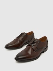 rjava - Schuh Reilly Usnjeni čevlji s čipkami - Slika 3 iz 4