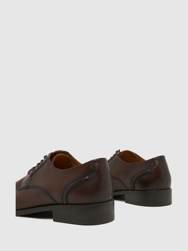 rjava - Schuh Reilly Usnjeni čevlji s čipkami - Slika 4 iz 4