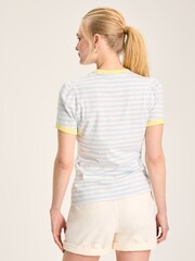 Joules Erin Blue Stripe Short Sleeve T-Shirt - Image 2 of 6