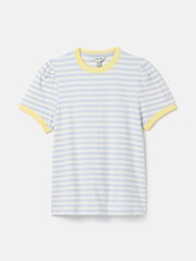 Joules Erin Blue Stripe Short Sleeve T-Shirt - Image 6 of 6
