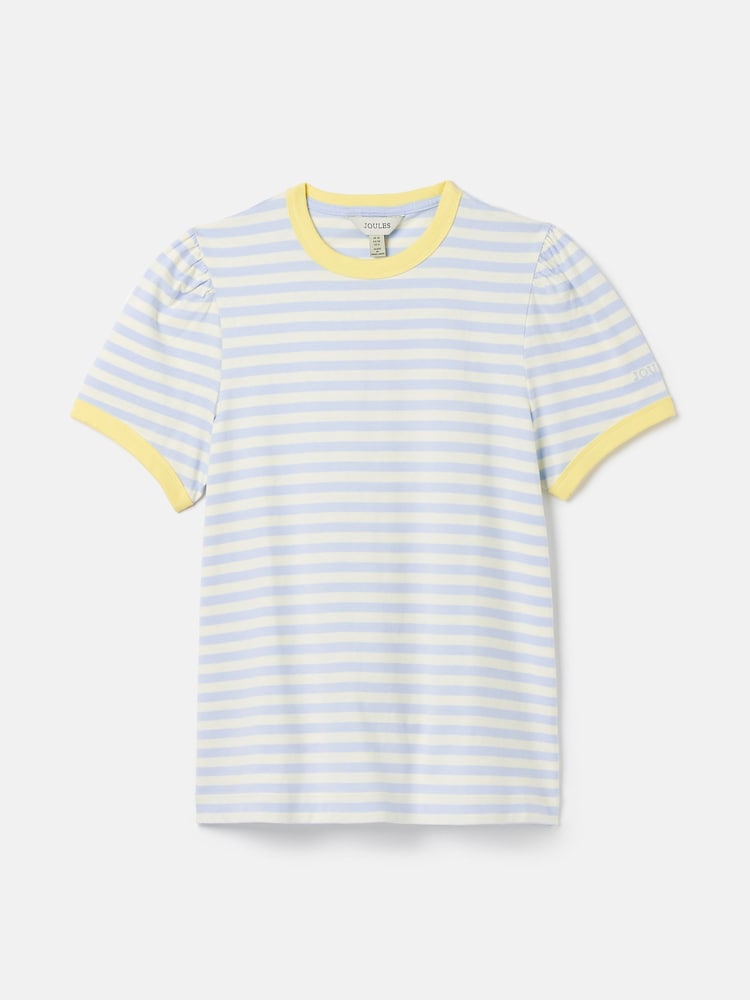 Joules Erin Blue Stripe Short Sleeve T-Shirt - Image 6 of 6