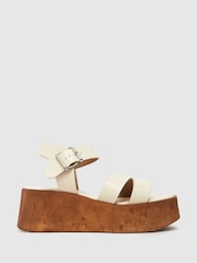 Schuh Viola Cork Wedges - Image 1 of 4
