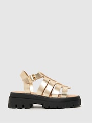 Dorado - Sandalias infantiles estilo gladiador de Schuh - Imagen 1 de 4