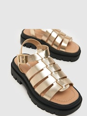 Dorado - Sandalias infantiles estilo gladiador de Schuh - Imagen 4 de 4
