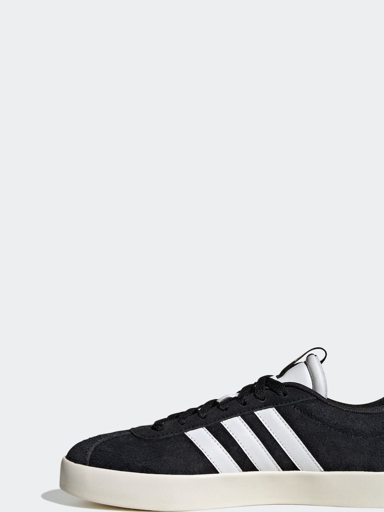 adidas Black Dark VL Court 3.0 Trainers - Image 5 of 12