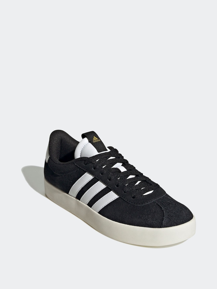adidas Black Dark VL Court 3.0 Trainers - Image 6 of 12