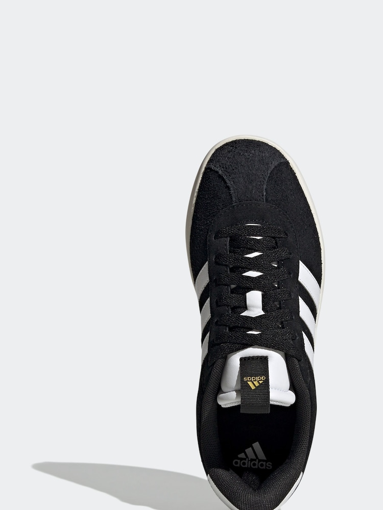adidas Black Dark VL Court 3.0 Trainers - Image 9 of 12
